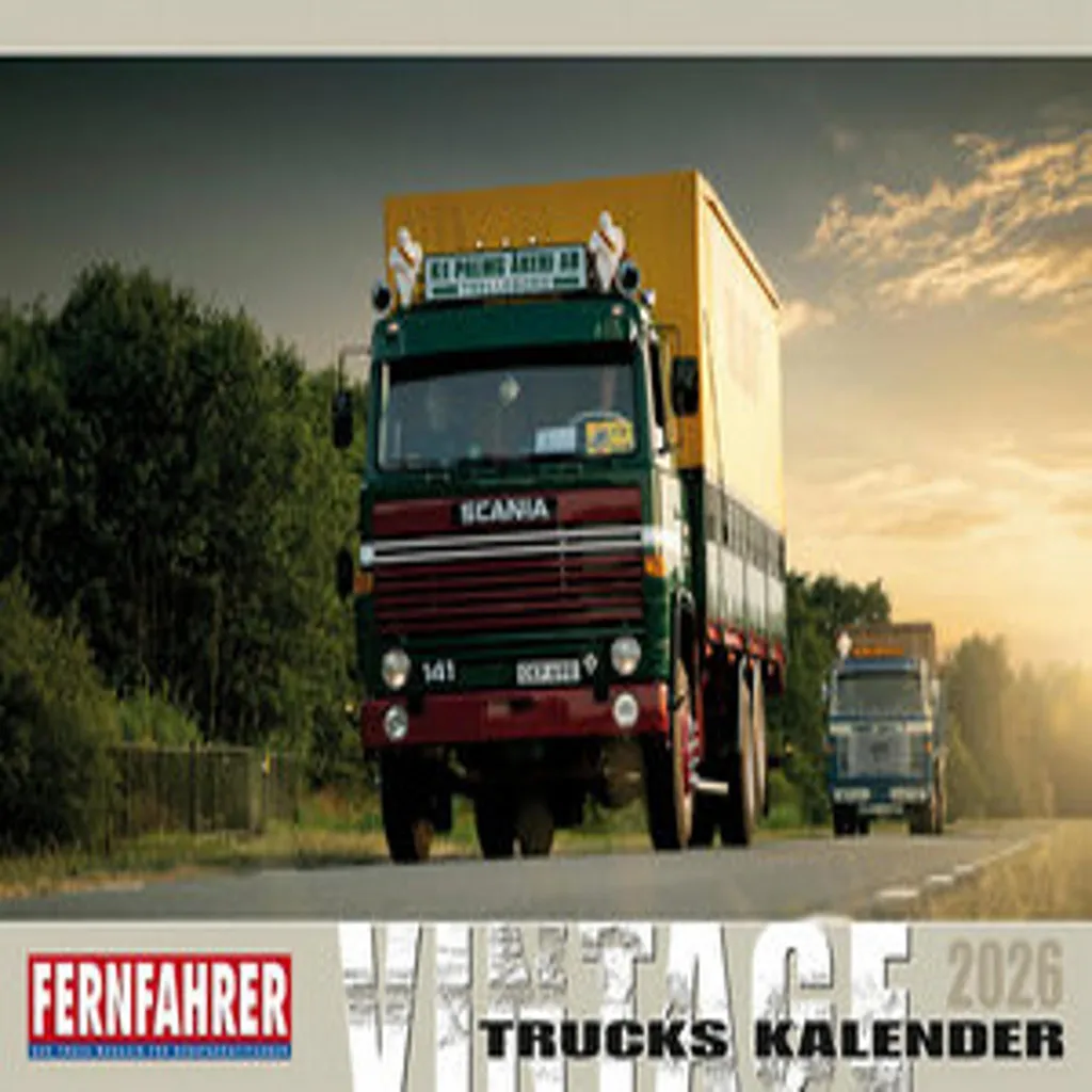 Calendrier 2026 Camions Vintage : Impression Haute Qualité Grand Format