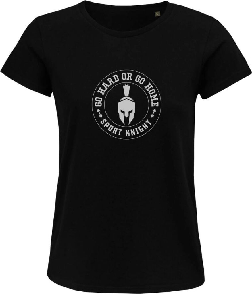Sport-Knight Damen Fitness T-Shirt "Go Hard or Go Home" Organisch Classic