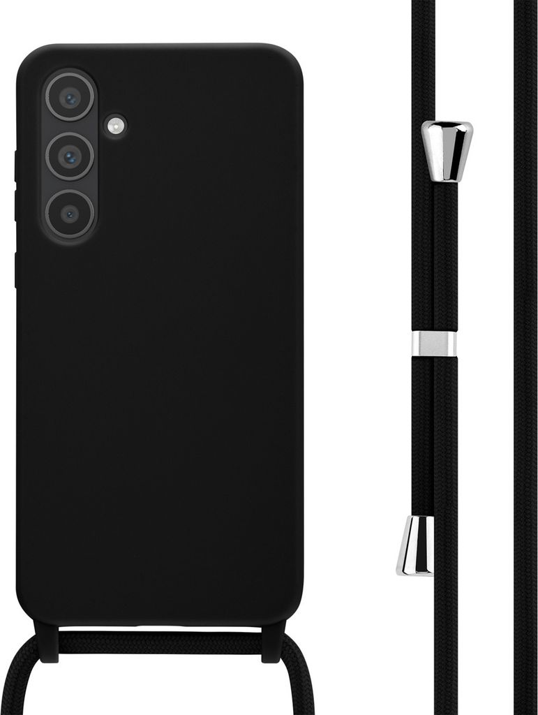 imoshion SilikonHülle mit Band Samsung Galaxy A35 - Schwarz Produktbild 