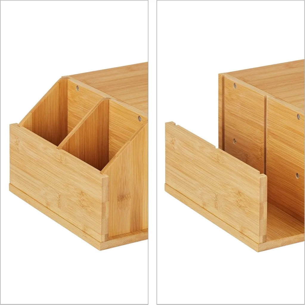 Support d'écran en bambou durable et écologique pour moniteur PC 4K - 6