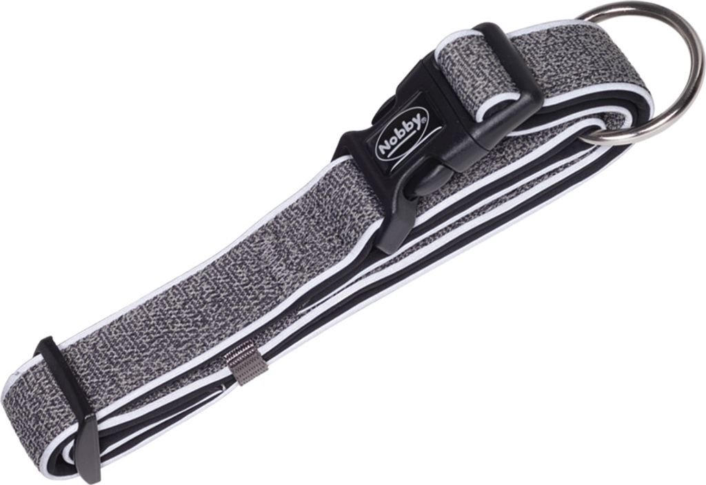 Nobby Halsband Cayo grau, Verstellmöglichkeit: 25-35 cm