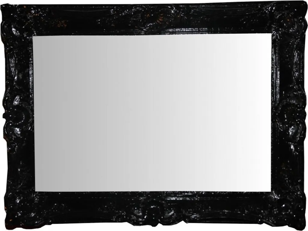 Miroir Baroque Noir pour Agrandir l'Espace et Sublimer un Mur Vide
