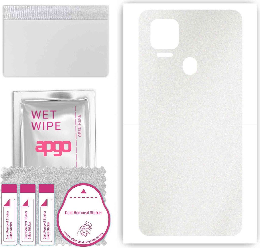 apgo Rückseite Schutzfolie, Skin, kompatibel mit ZTE Blade V2020, Hinten Displayschutzfolie aus Vinylfolie, kratzfest, einfache Montage - Matt Tra...