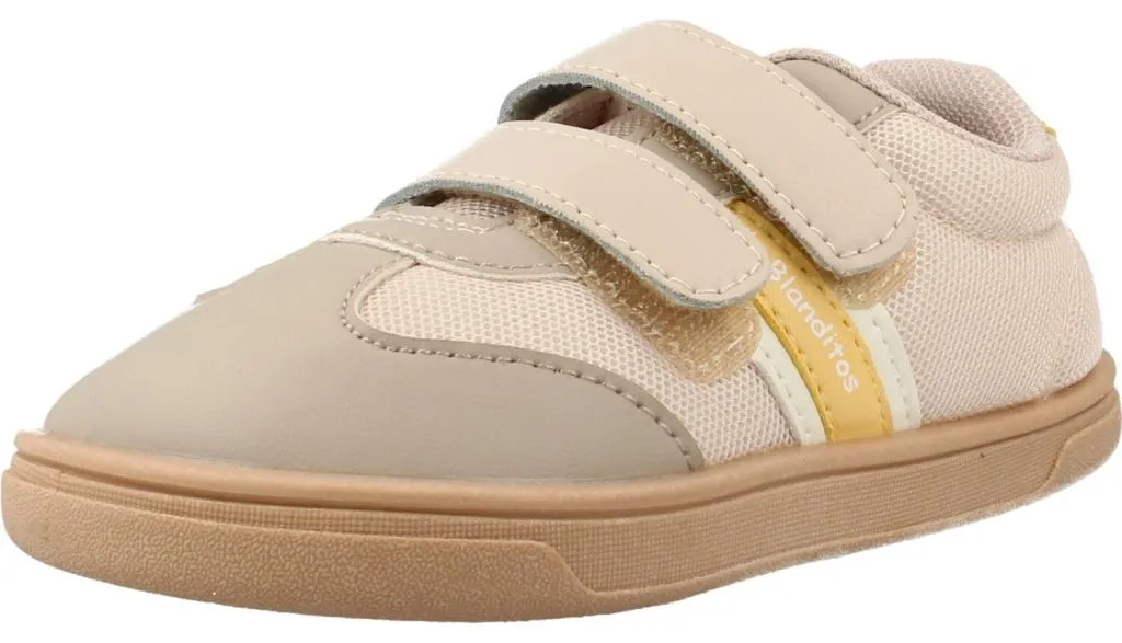 Chaussure Souple Enfant Blanditos Guppybd à Scratch Brun Clair