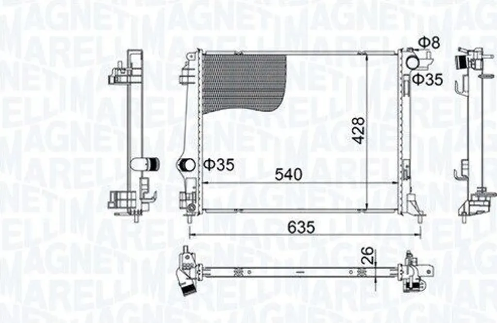 Évitez la Surchauffe avec le Radiateur Moteur Renault Megane IV 350213