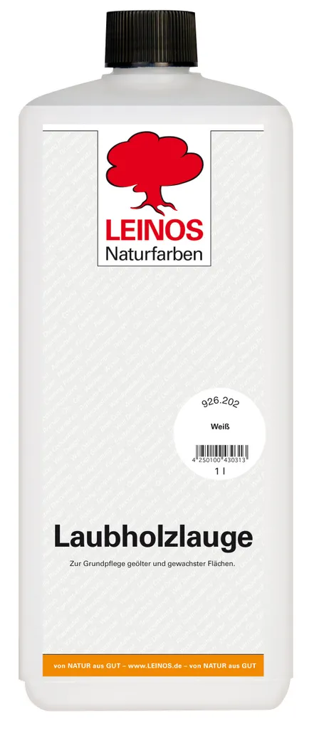 LEINOS 926 Liscivia Naturale Legno Duro 1L Bianco - Bio-Edilizia
