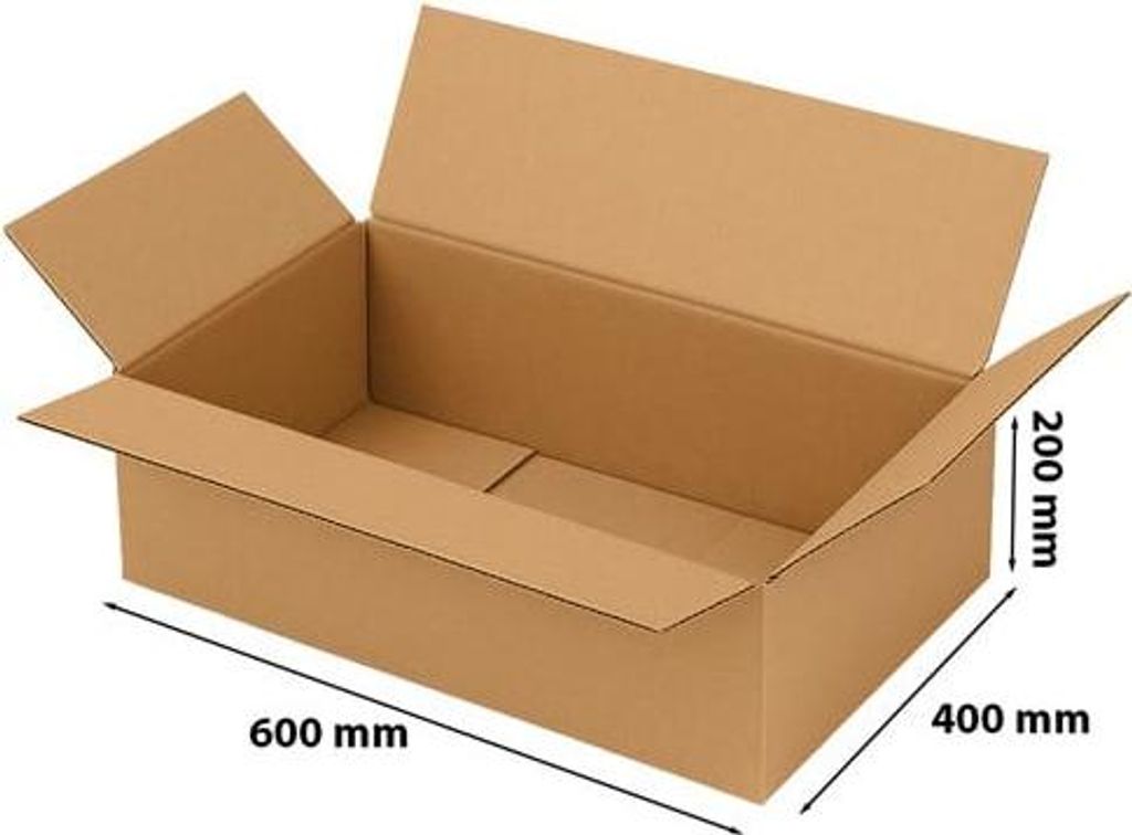 Faltkarton Kartonbox Palettenkarton 600 x 400 x 200 mm Außen BC580 5-lagig