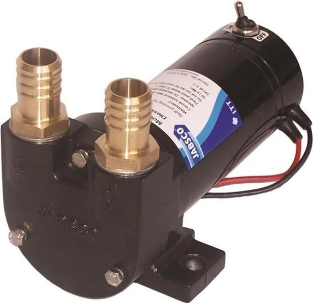 Pompe de transfert gasoil 12V débit 50 l/min Jabsco pour cuve et réservoir