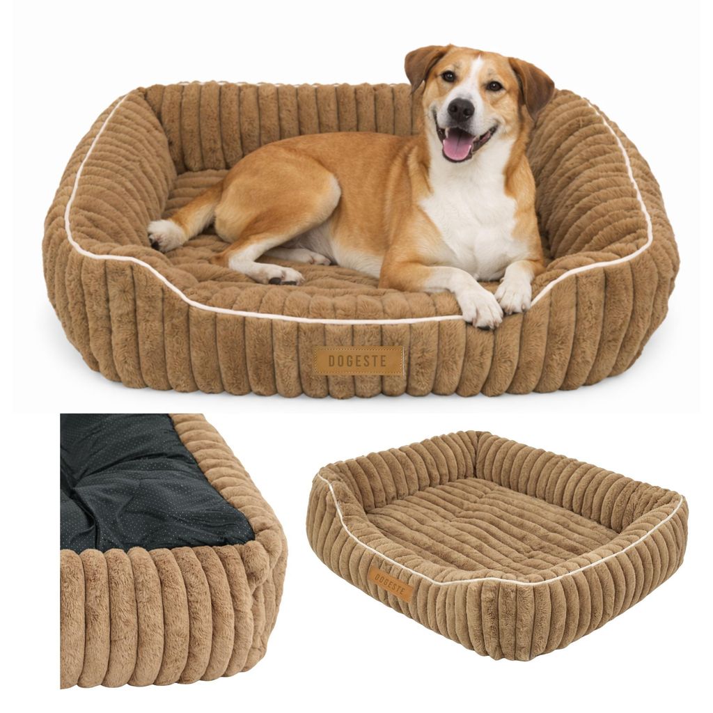 Dogeste Hundebett 85x65 cm weich rutschfest für kleine und mittelgroße Hunde