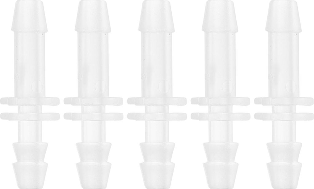 Vakuum-Schlauchverbinder Innen I-förmig Vakuum-Schlauchverbinder Auto Kunststoff 4mm 5/32" 5 Stück Klar