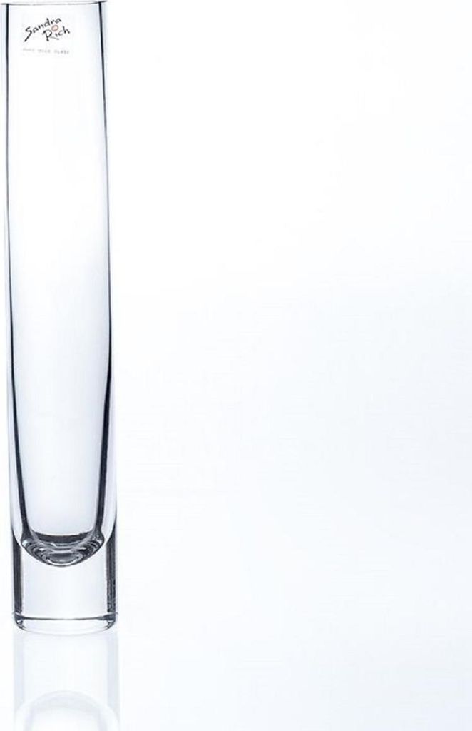 SANDRA RICH, Solifleur, schlanke Glas Vase 6 x 30cm