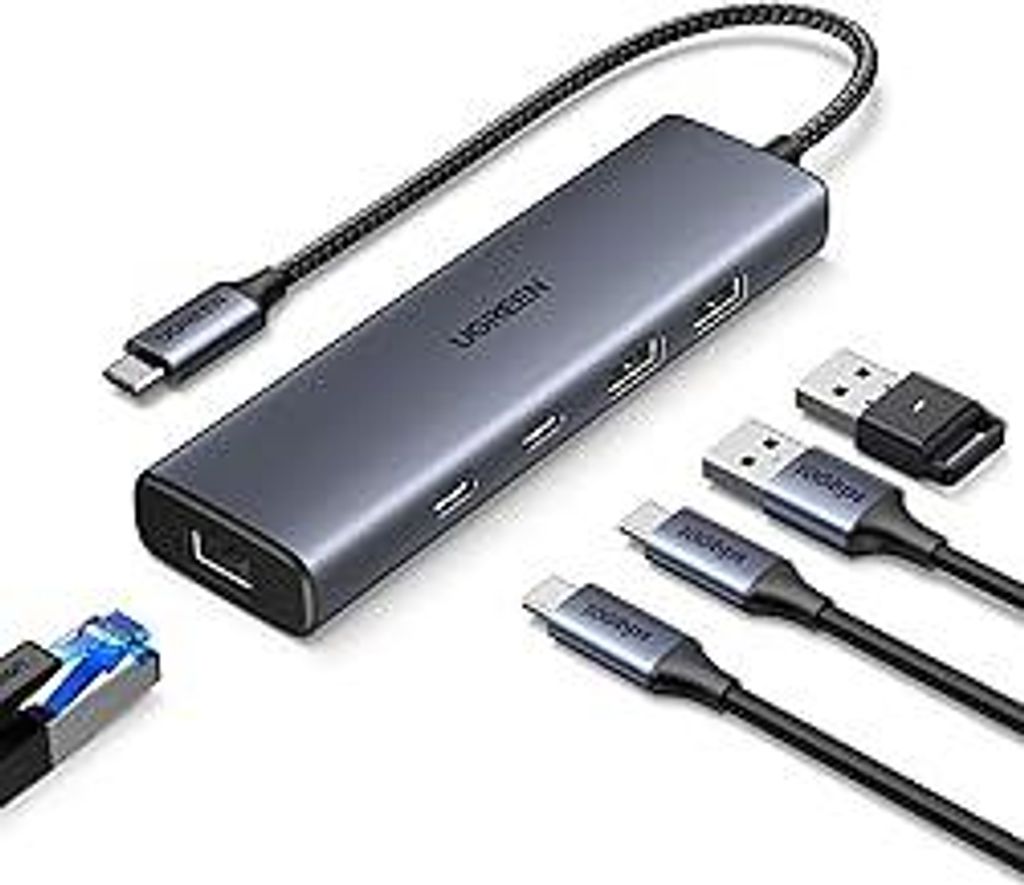 UGREEN 10Gbps USB C hub Ethernet Adapter mit 2*USB C 3.2 ? Produktbild 