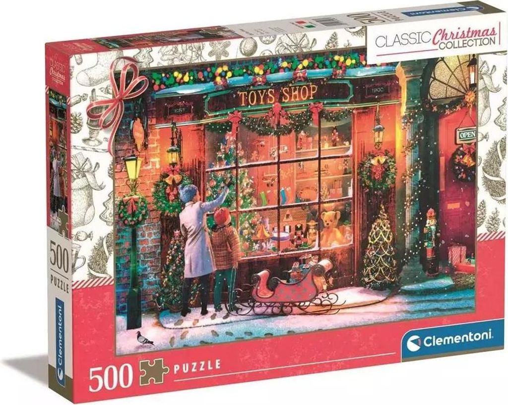 Clementoni - Puzzle Classic christmas collection: Old toy shop - 500 dielov