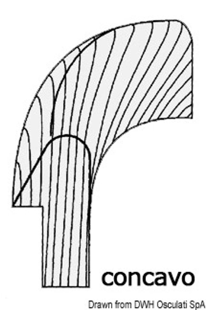 Teak corner Osculati 71.608.32