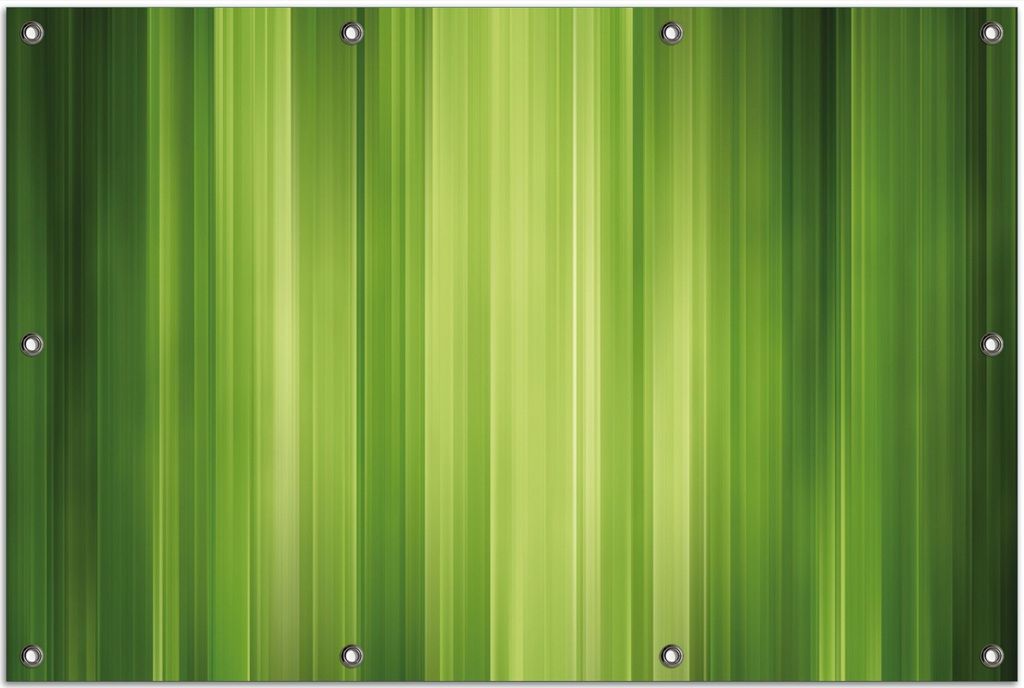 Wallario Outdoor-Poster für Garten oder Balkon, Motiv Grün und schwarz gestreift - Abstraktes Streifenmuster, in ca. 80 x 120 cm