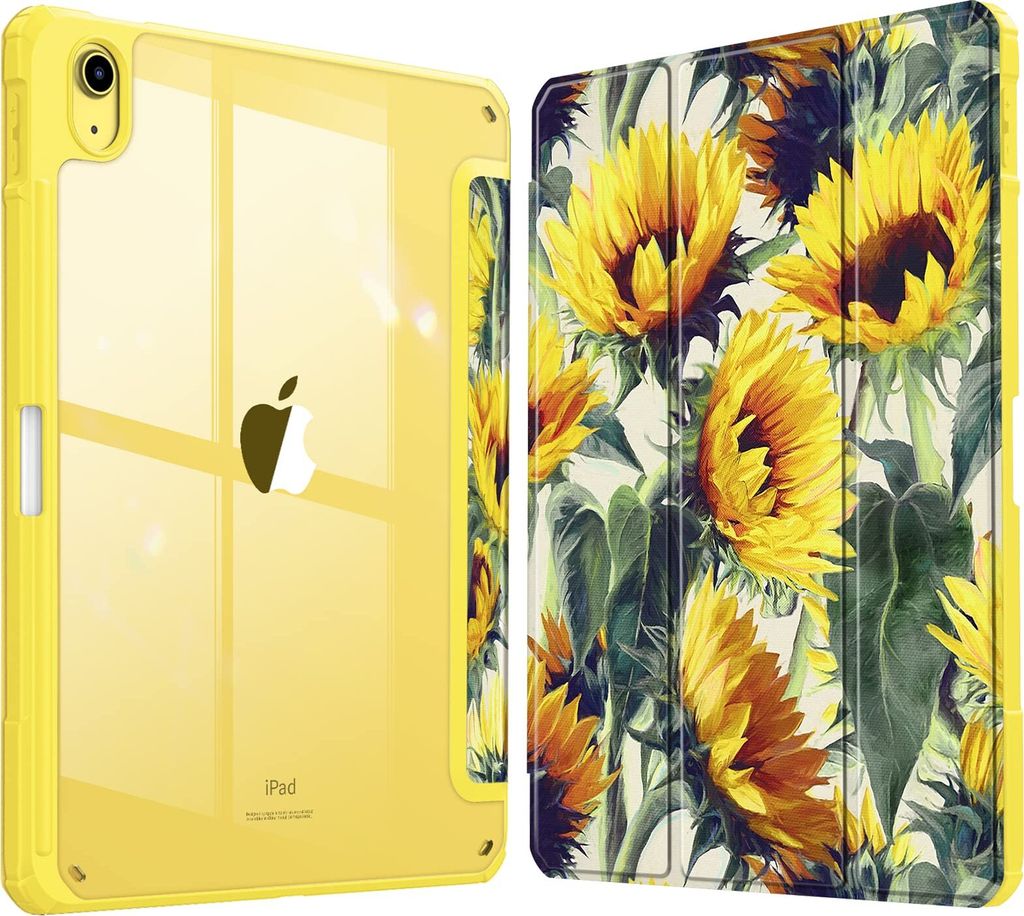 Fintie Hybrid Hülle für iPad (A16) 11 Generation 11 Zoll 2025, iPad 10 Generation 10.9 Zoll 2022 mit Stifthalter - Stoßfeste Schutzhülle mit tr...