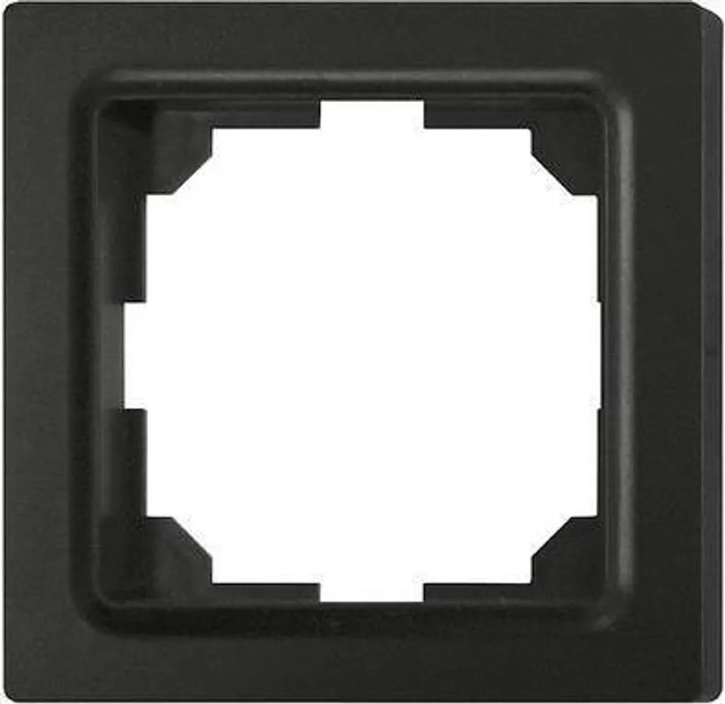 Plaque de finition 1 poste Eltako anthracite mat R1UE55 55x55mm universel