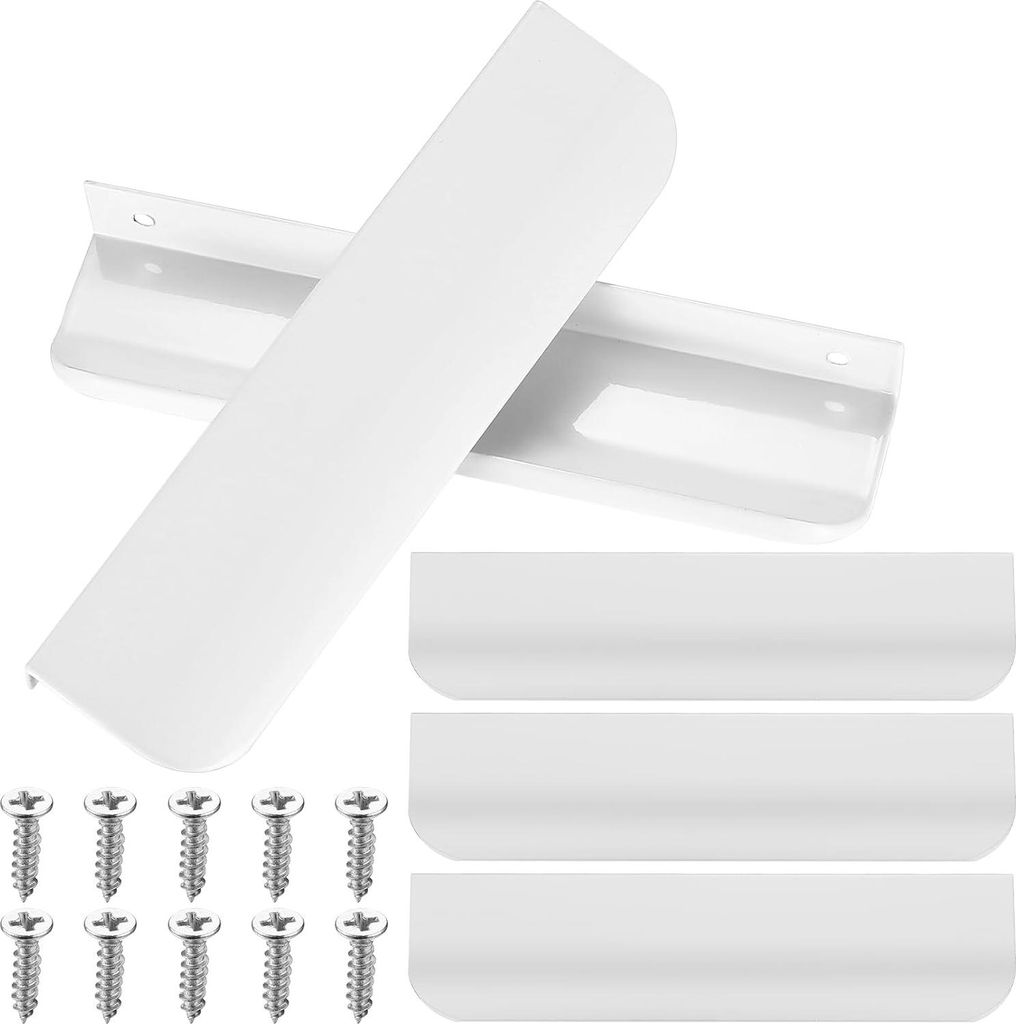 Weiße Möbelgriffe - 5er-Pack - 150mm - Aluminiumlegierung