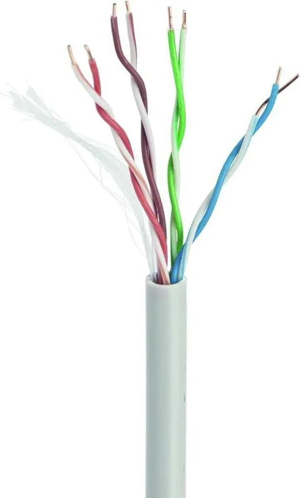 Câble Ethernet CAT5e Gembird UTP rigide en bobine de 100 mètres gris