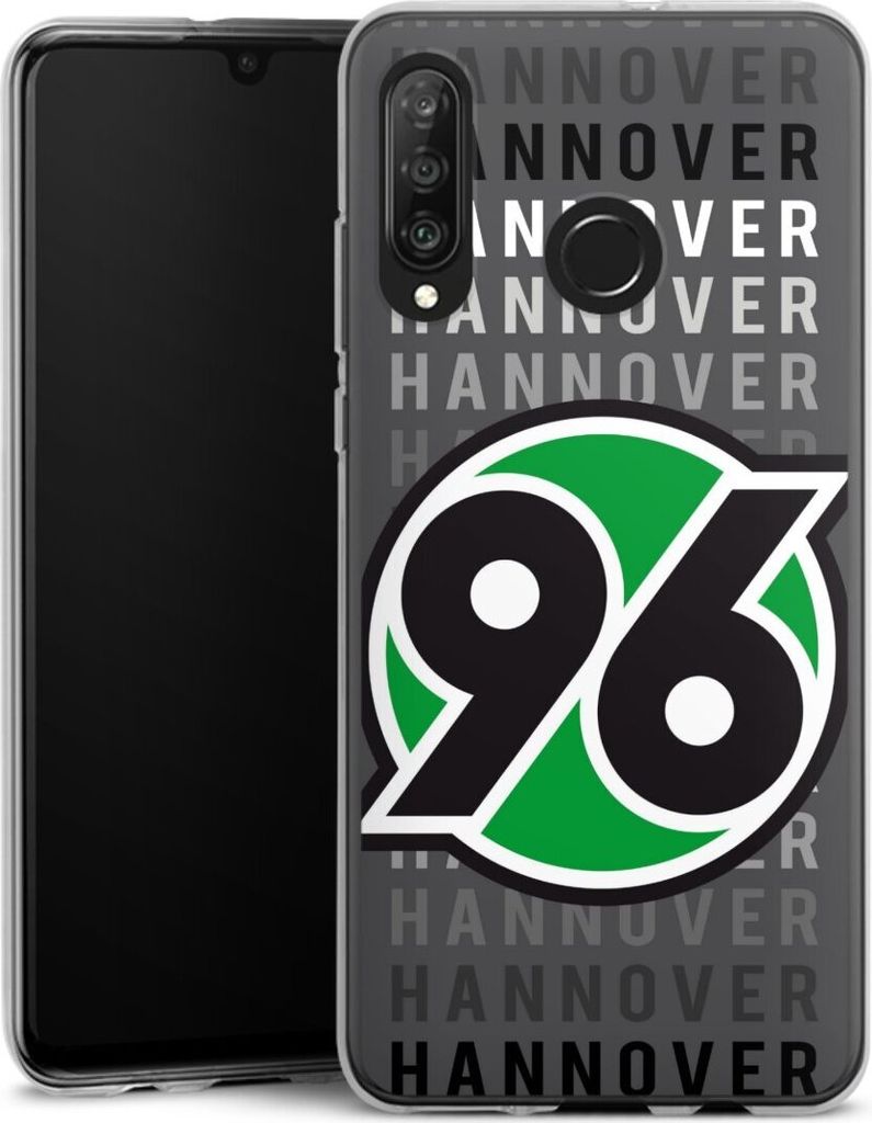 DeinDesign Handyhülle für Huawei P30 Lite New Edition Silikon Hülle Case Smartphone Schutzhülle H96 Hannover 96 Offizielles Lizenzprodukt