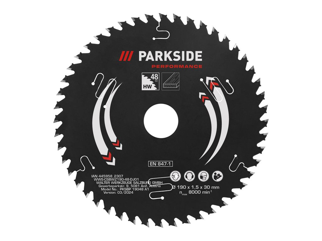 PARKSIDE PERFORMANCE® Pilový kotou? pro kotou?ové pily, 190 Obrázek produktu 