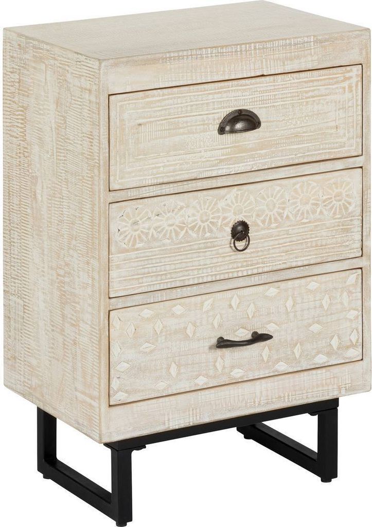 Nachttisch "ajay" mangoholz h73cm - Atmosphera créateur d'intérieur