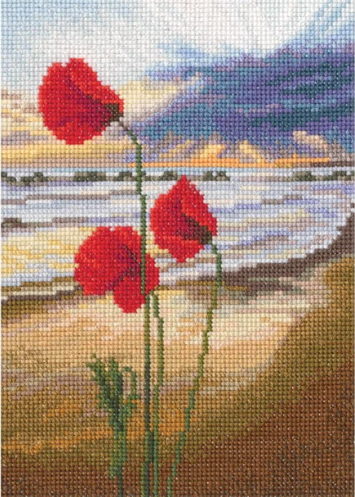 RTO Kreuzstich Set "Im Moment, Poppy", Zählmuster, Produktbild 