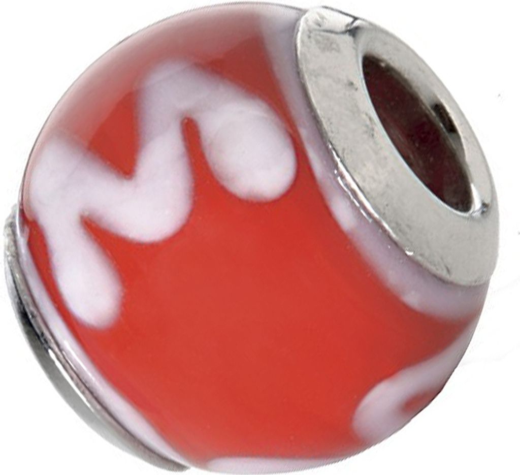 CEM Beads Glaskugel rot Glasbeads 925/-Silber CD728 Produktbild 