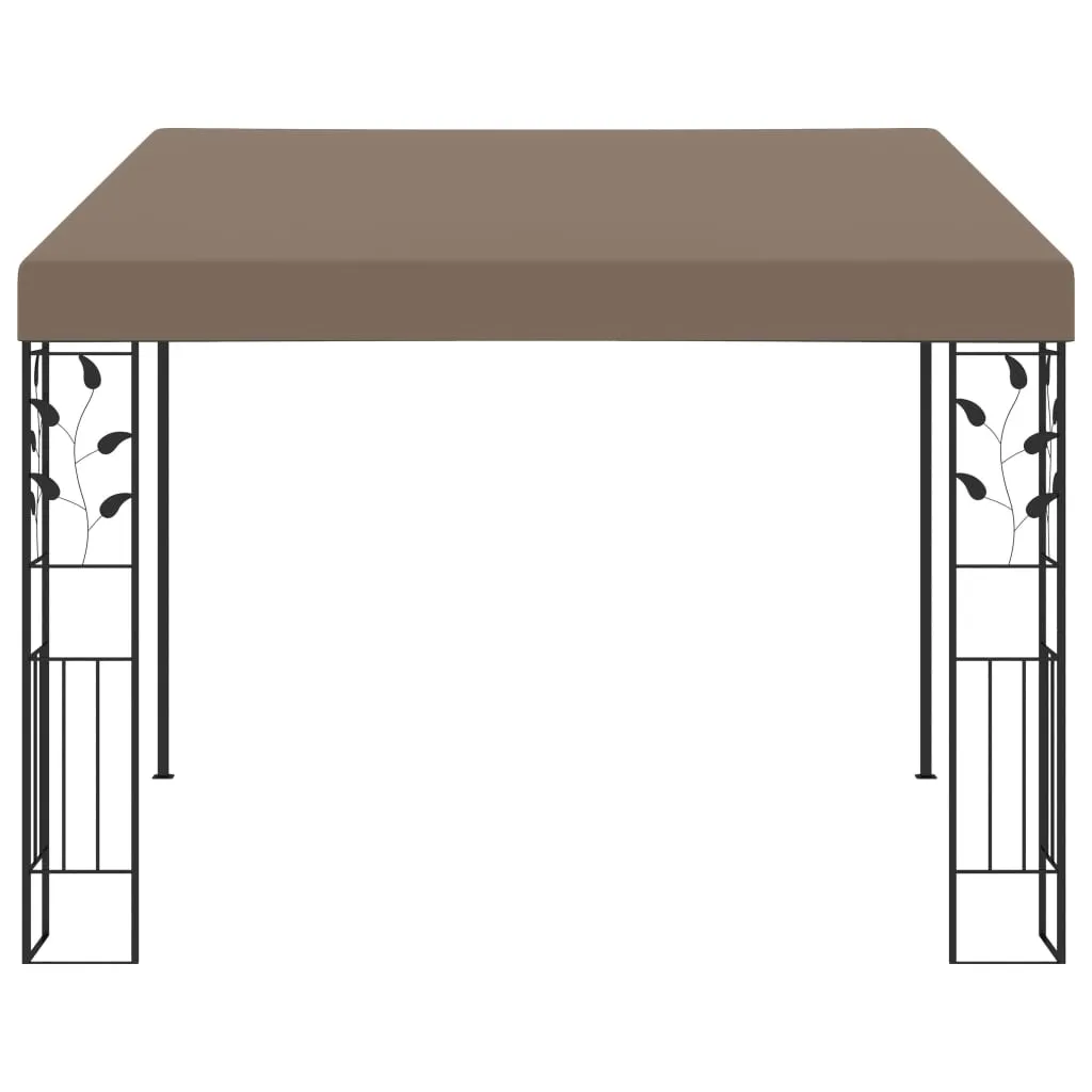 Protection Solaire Terrasse 3x3m - Pavillon Mural Taupe Anti-Chaleur