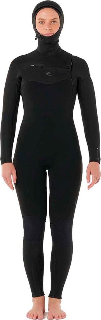 Rip Curl Dawn Patrol H 5/4 Mm Neoprenanzug Mit Langem Arm Und Reißverschluss Am Brustkorb Für Damen Schwarz 14 Schwarz 14