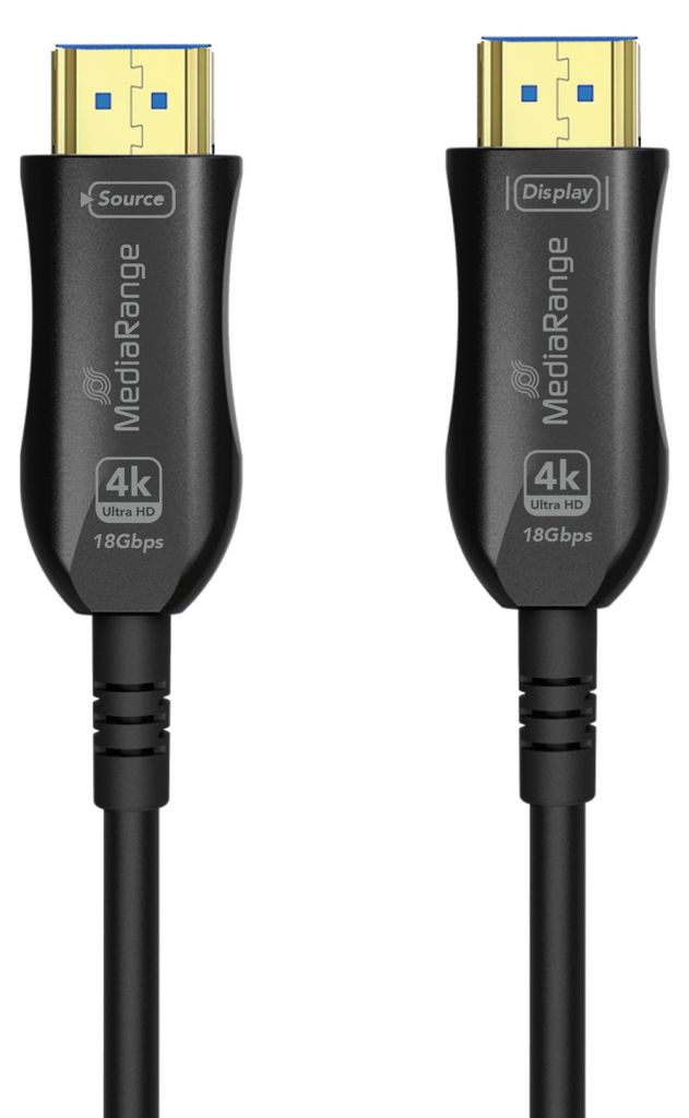 MediaRange HDMI High Speed Ethernet Kabel AOC 18Gibt/s 10m
