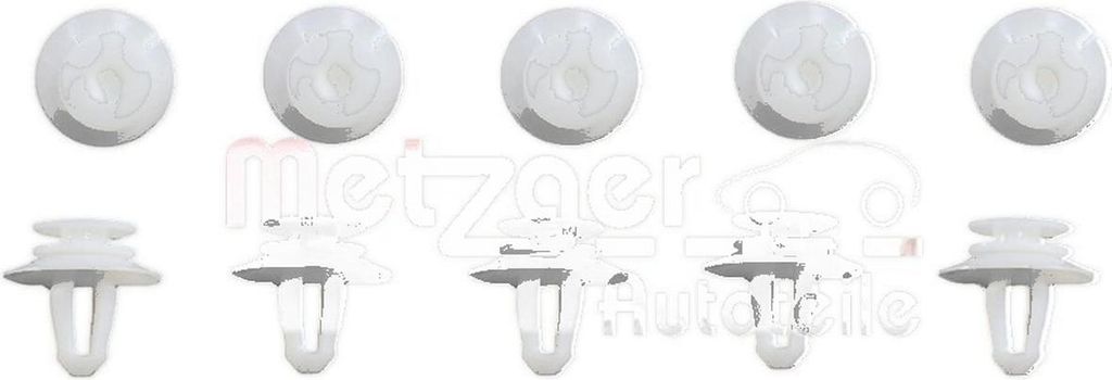 Clip Zier-/Schutzleiste Kunststoff METZGER passend für MERCEDES-BENZ