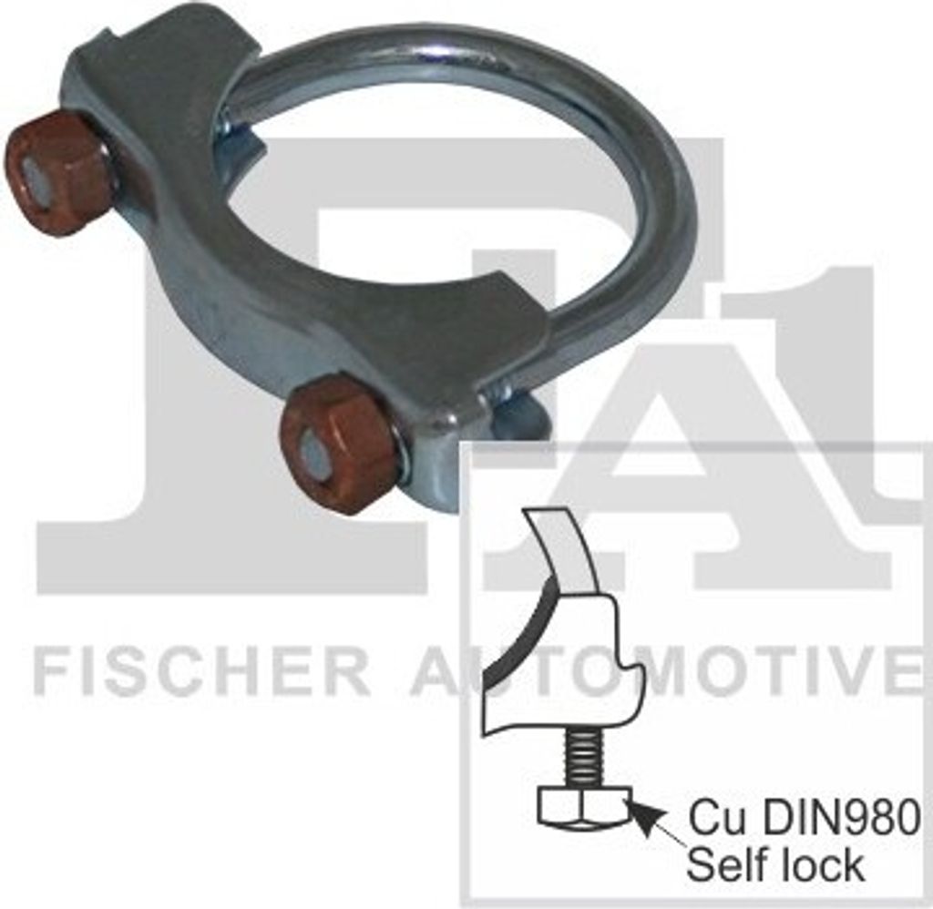 FA1 921-957 Auspuffschelle Bügelschelle Ø57mm für OPEL COMBO Kasten/Kombi (X12) Combo Combi / Tour (X12) für FORD SIERRA (GBG, GB4) SIERRA Schr...