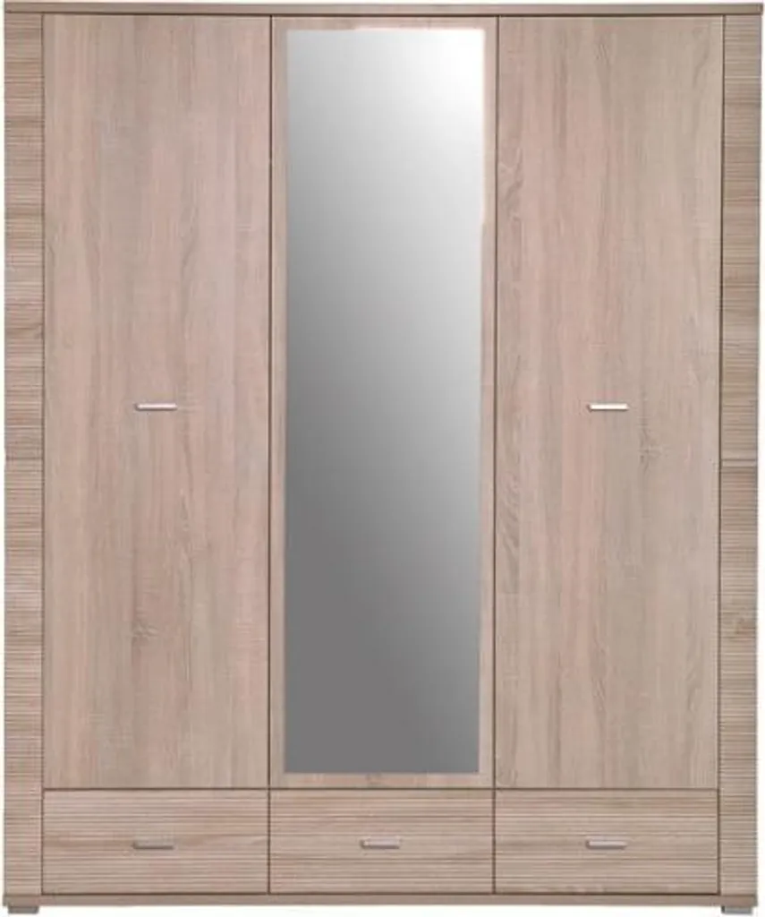 Armoire de Rangement Gress en Chêne et Métal pour Salon Moderne