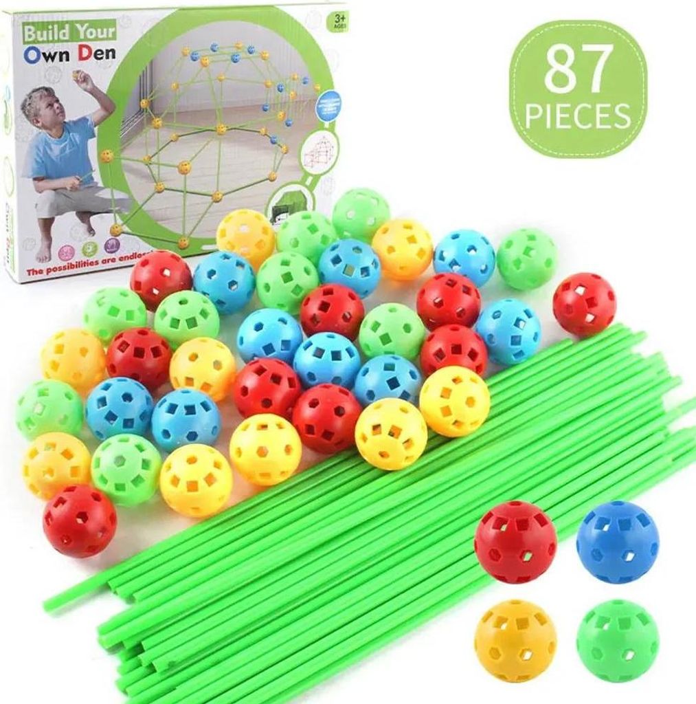 3D Magic Fort Kit de construction pour enfants 87 pièces Image du produit 