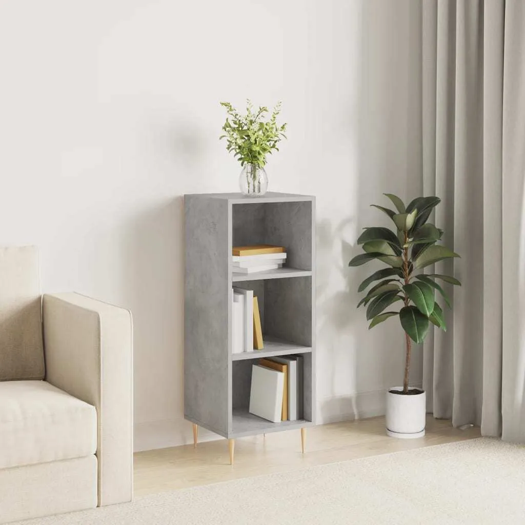 Maison Exclusive - Credenza grigio cemento 34,5x32,5x90 cm Materiale ligneo