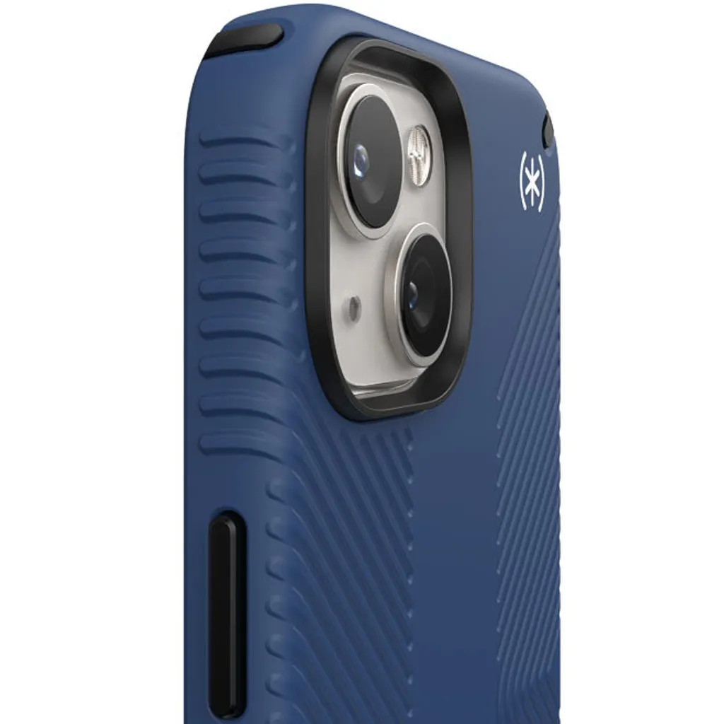 Coque iPhone 14 avec Grip Antidérapant Speck Presidio2 Microban Bleu