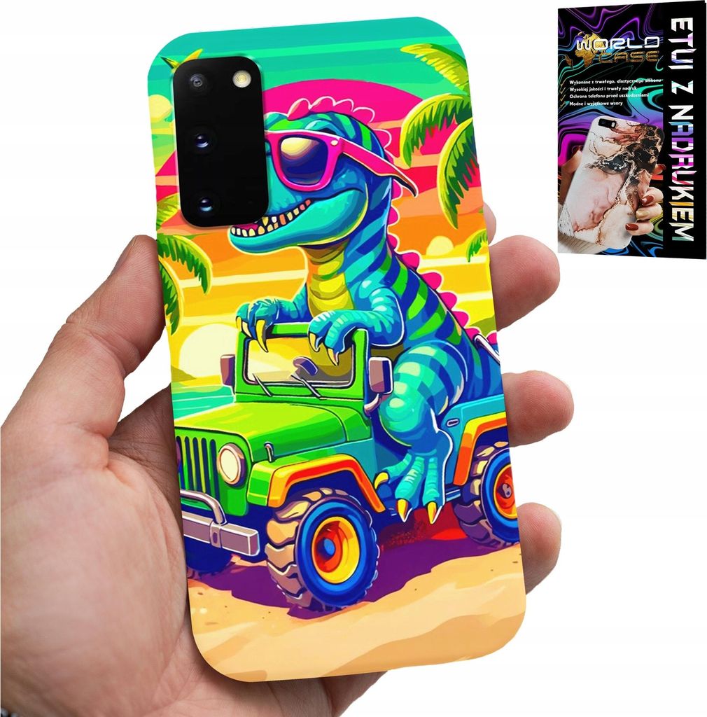 Fall Für Samsung Galaxy S20 - Dinosaurier In Einem Lkw-Designs Für Kinder