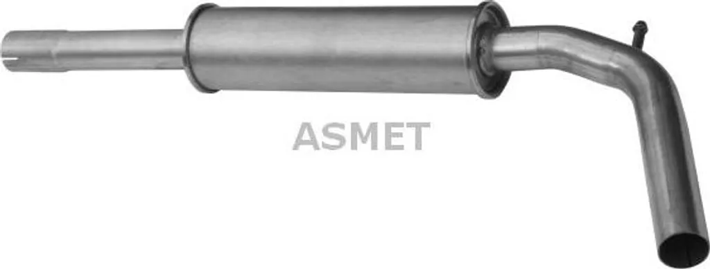 Silencieux central ASMET 3094 en acier aluminisé - Référence 6N0253209E