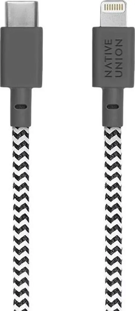 Câble iPhone 3m anti-chute Native Union Night Zebra USB-C Lightning - 2