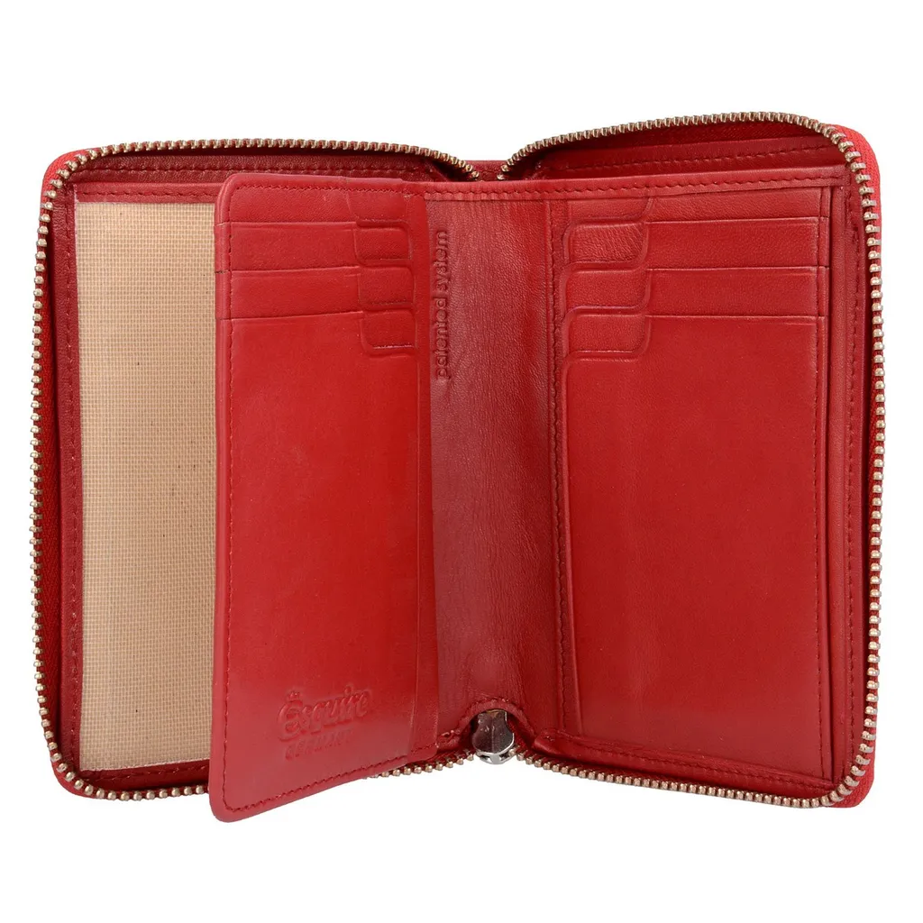 Portafoglio Esquire Helena Rosso: Il Regalo in Pelle Perfetto con RFID - 10