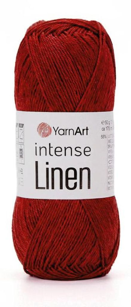 YarnArt Intense Linen 4115 Dunkelrot Sommergarn 55% Produktbild 