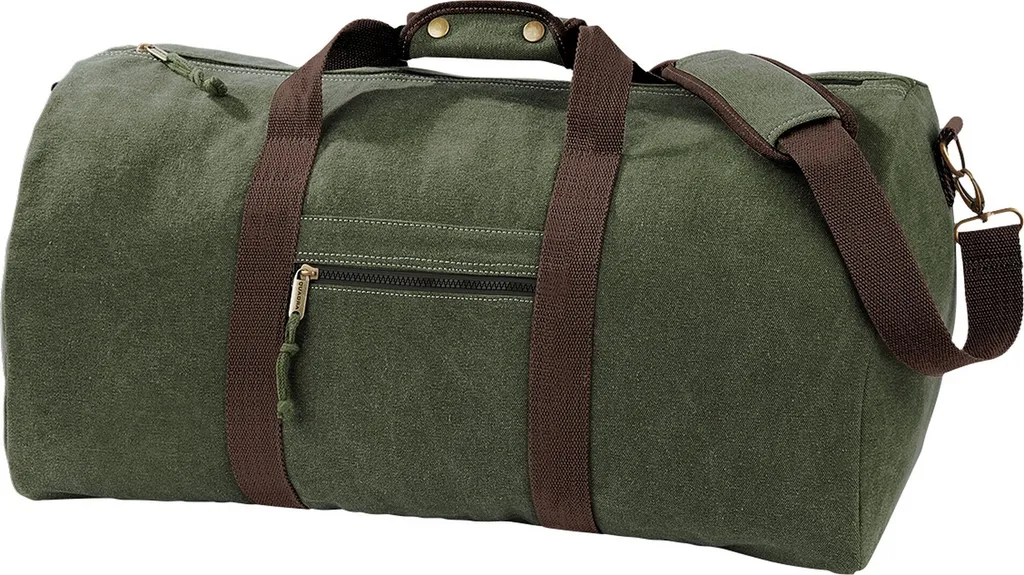 Grand sac de voyage en toile 45L - Sac polochon vintage Quadra BC767