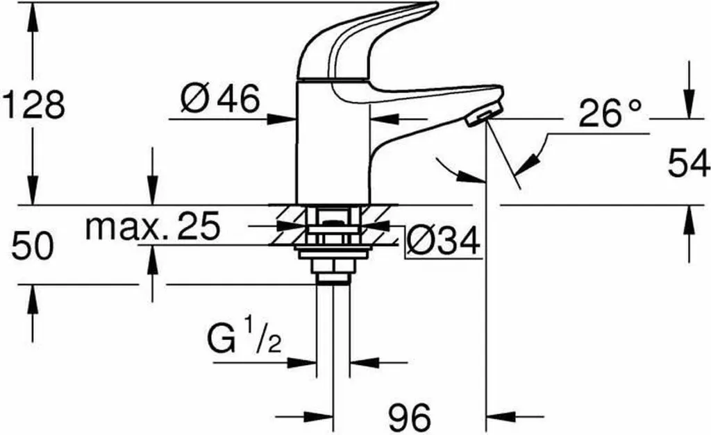 Mitigeur Grohe Métal Laiton - 3