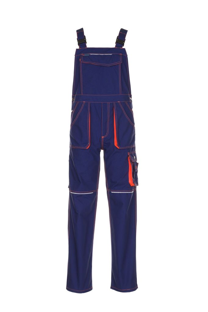 Größe 24 Unisex Planam Basalt Neon Latzhose marine orange Modell 6231