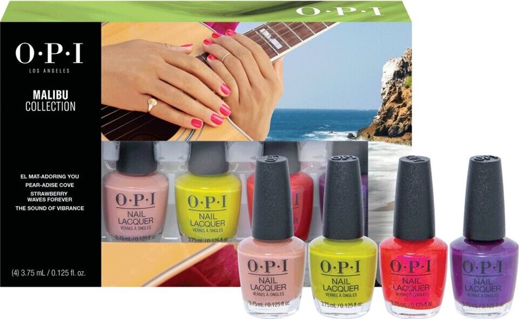 OPI Malibu Summer Mini Set Nail Paint 2021 Nail Polish - Pack of 4