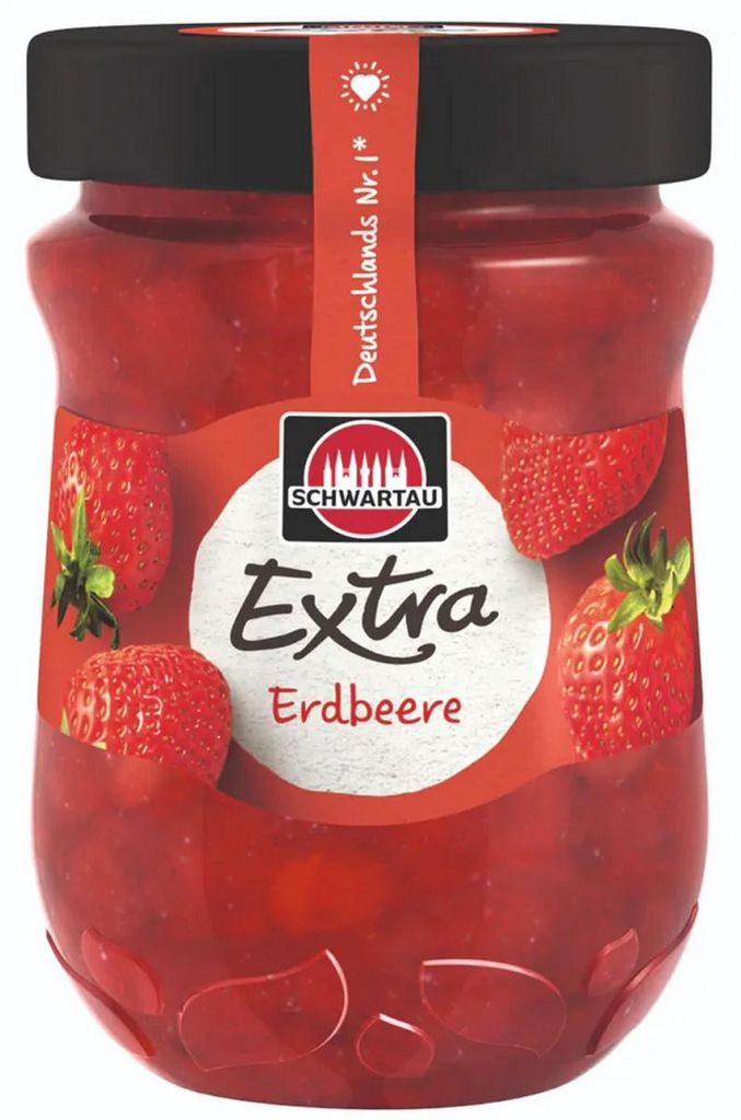 Schwartau Extra Strawberry Breakfast Fruit Spread vegan Zdjęcie produktu 