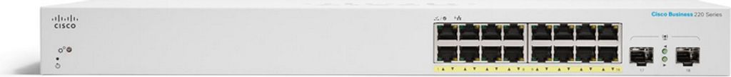 Cisco Business Switching CBS220 Smart 16-Port Gigabit Switch mit 2x1G SFP Uplink