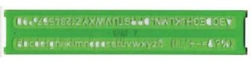 Pochoir et lettrage ARDA 3003 Vert - Trace-lettre précis 10mm et 20mm