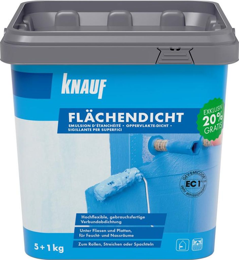 Knauf Flächendicht Flüssig-Abdichtung rissüberbrückend, Produktbild 